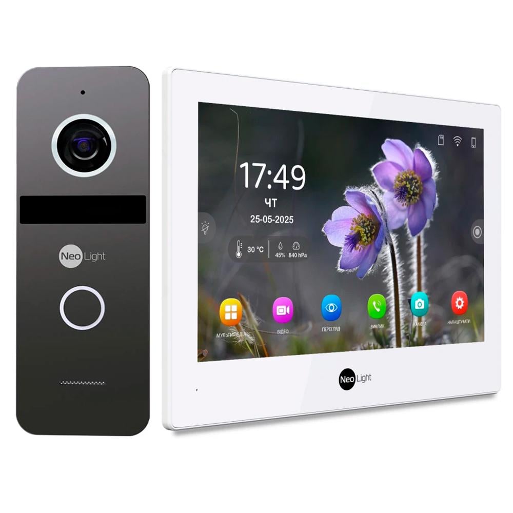 Видеодомофон WIFI NeoLight Alfa Hybrid IP Kit Graphite (NLAHG2)