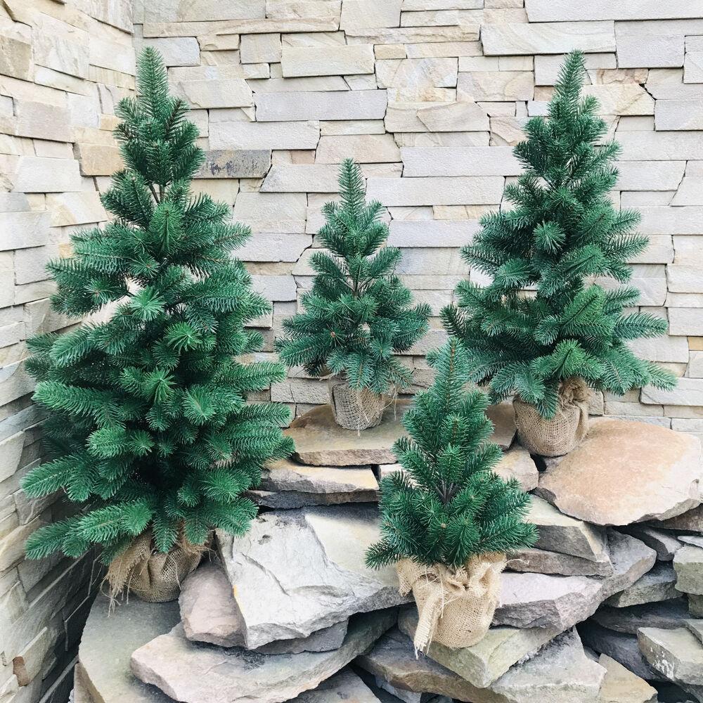 Ялинка лита Premium в мішковині 50 см Зелений (100/50/G) - фото 9