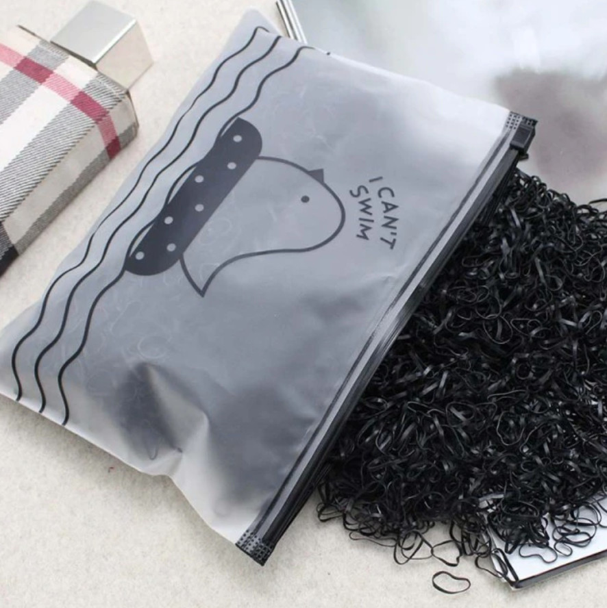 Резинки для волос 5913 1000 шт. Черный (4259122)