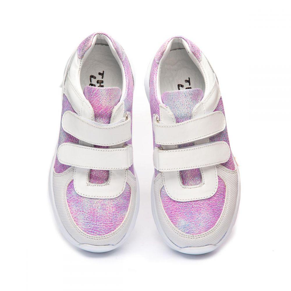 Кроссовки The Leo 1243 для девочек р. 40 26 см Бело-сиреневый - фото 3 Кроссовки The Leo 1243 для девочек р. 40 26 см Бело-сиреневый - фото 3