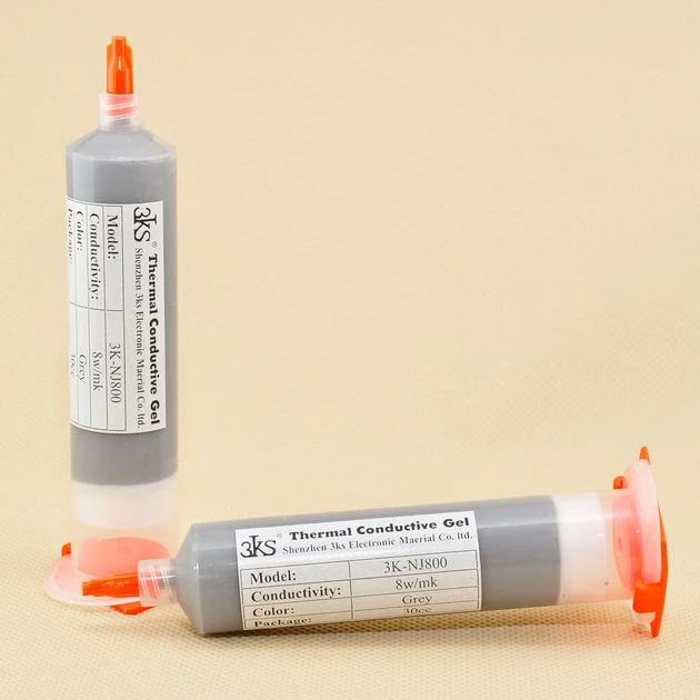 Термопрокладка жидкая 30cc Серый 8 Вт/мК термогель (3K-NJ800) - фото 8