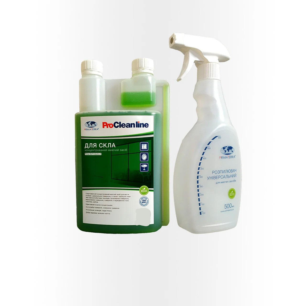 Концентрат для стекла и зеркал Primaterra Industry-3 0.95 кг и Распылитель Primaterra Комплект (PC201005 + 1033)