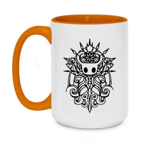 Чашка керамическая двухцветная Hollow Knight 420 мл Оранжевый (6865682-9-135521)