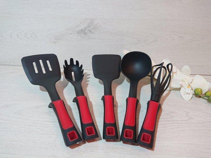 Набор посуды Top Kitchen кованый с мраморным покрытием 16 пр. Черный (1751041381) - фото 4 Набор посуды Top Kitchen кованый с мраморным покрытием 16 пр. Черный (1751041381) - фото 4