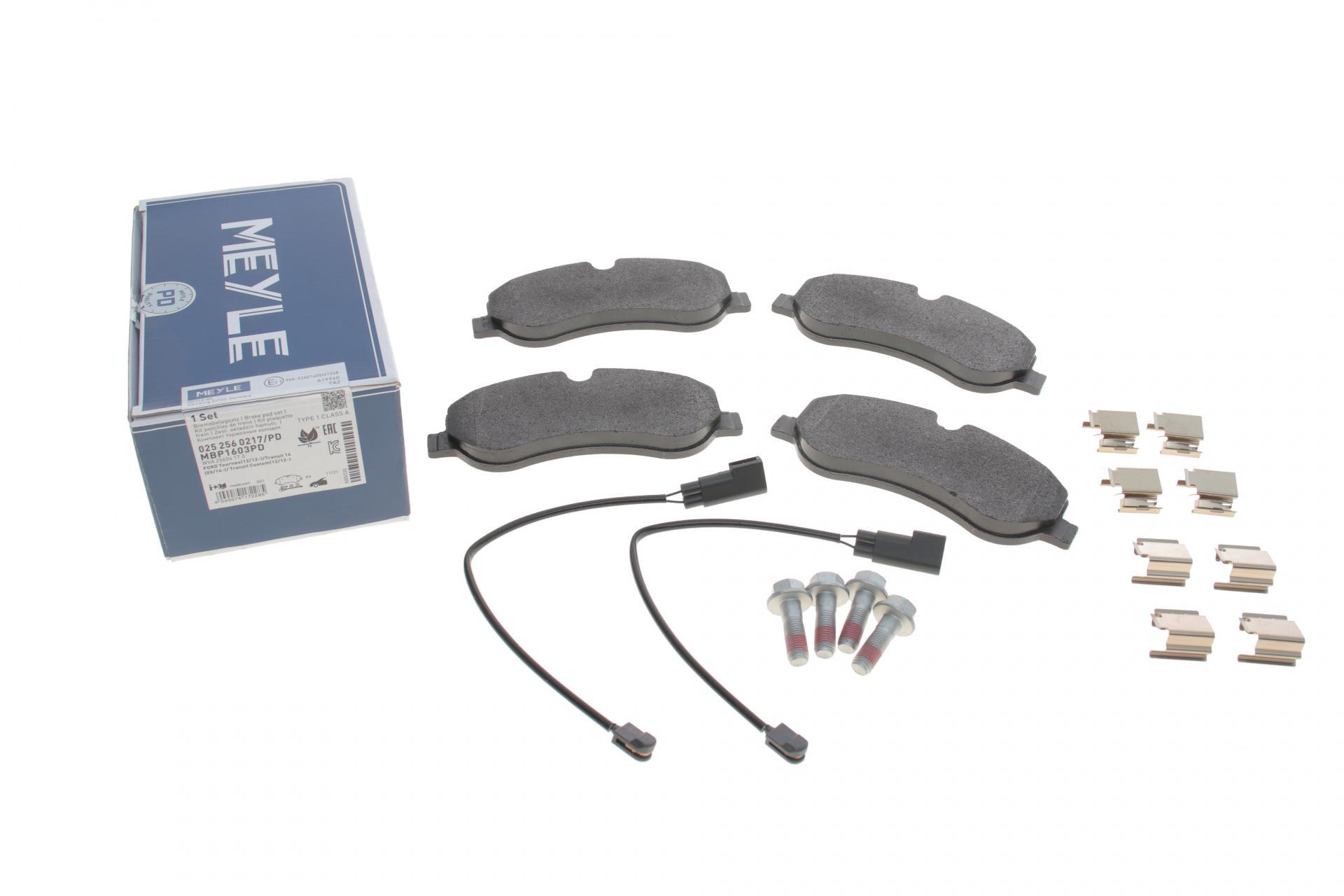 Колодки тормозные передние Meyle Ford Transit 2.2TDCi 12- (025 256 0217/PD MEYLE)