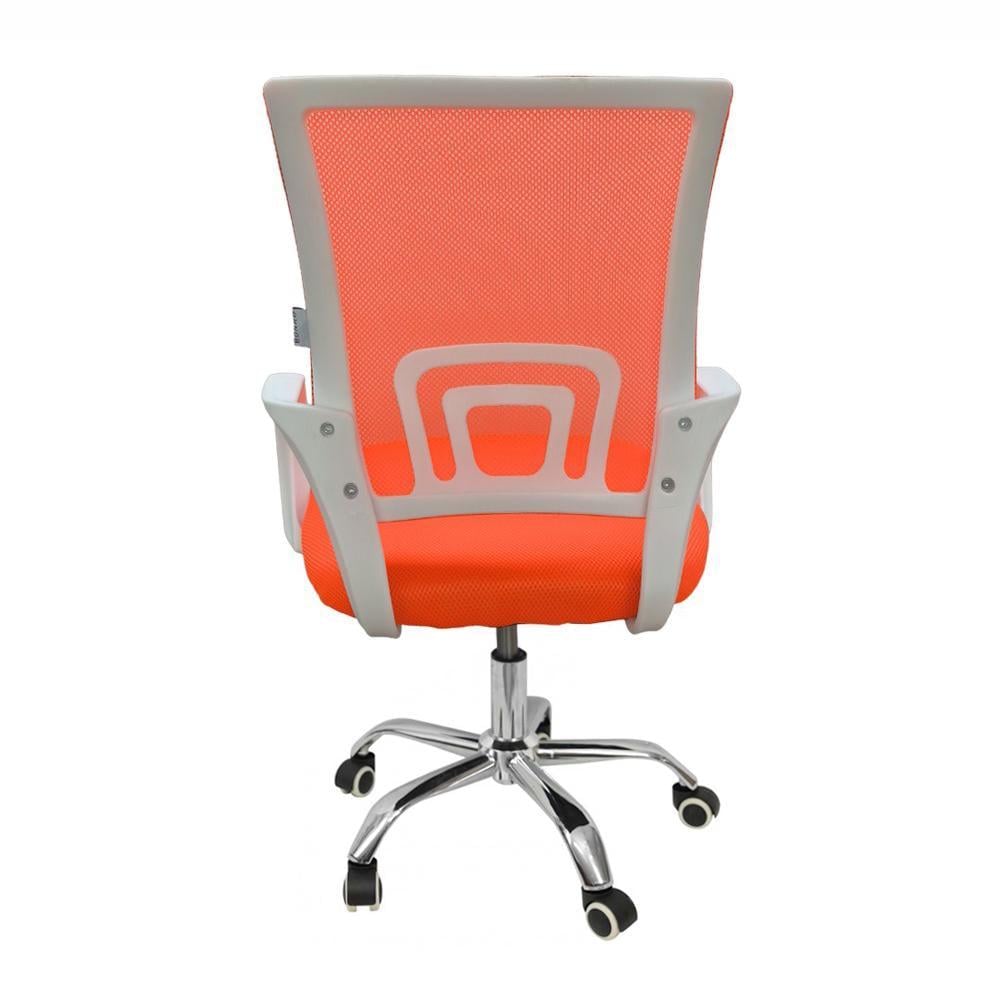 Крісло офісне комп'ютерне Bonro 619 Біло-жовтогарячий (4477) - фото 7