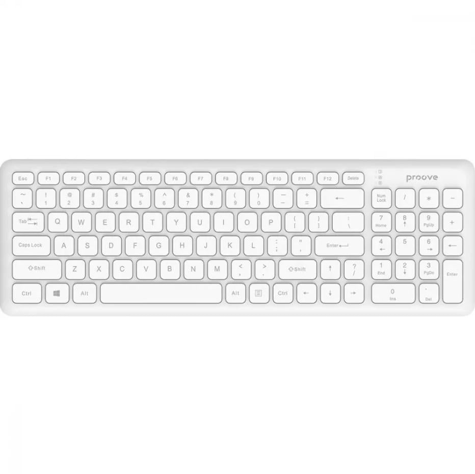 Клавиатура беспроводная Proove Classic Code Ukraine Layout White (000004188)