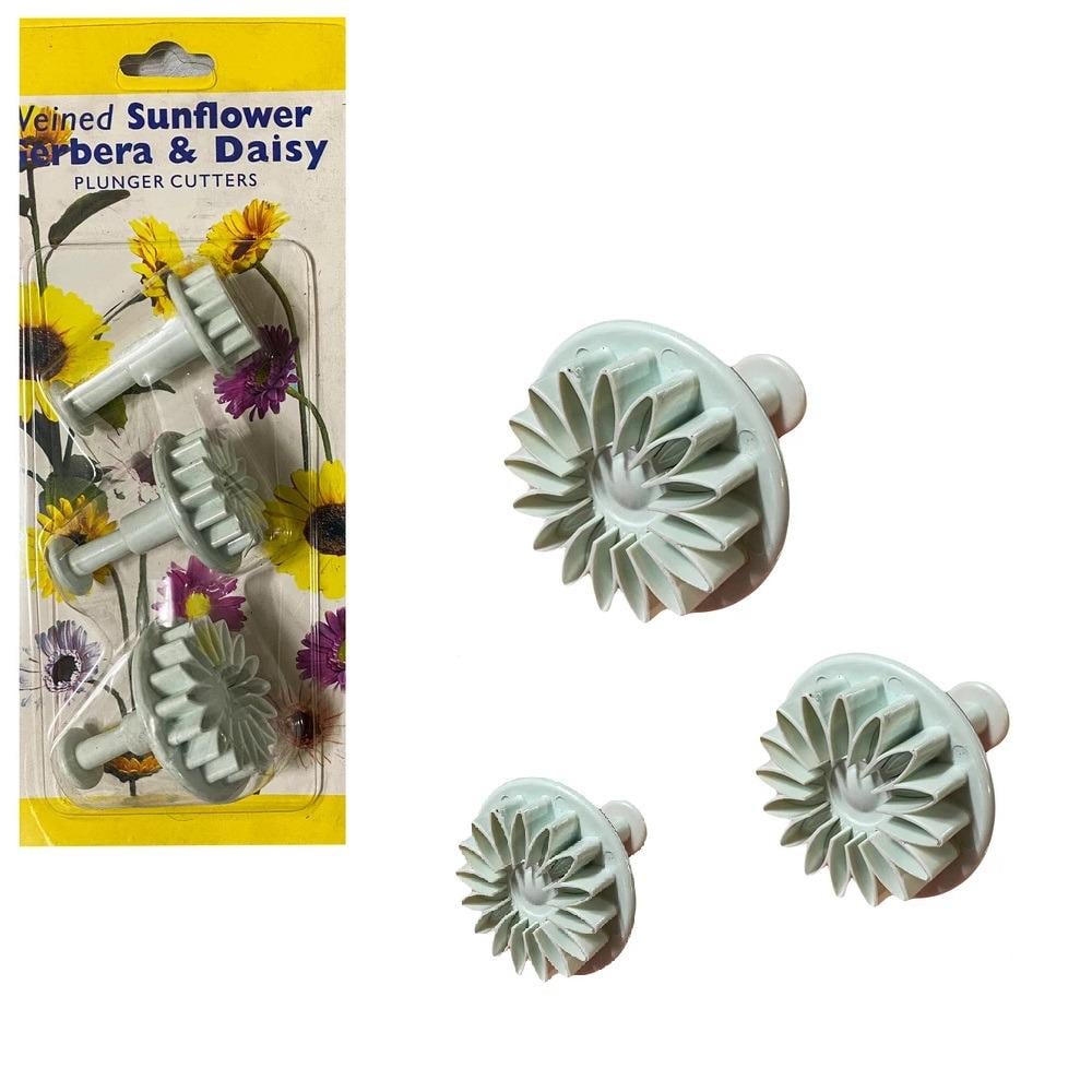 Плунжер кондитерський для печива/мастики Sunflower 3 пр. 21х9 см (R32642)