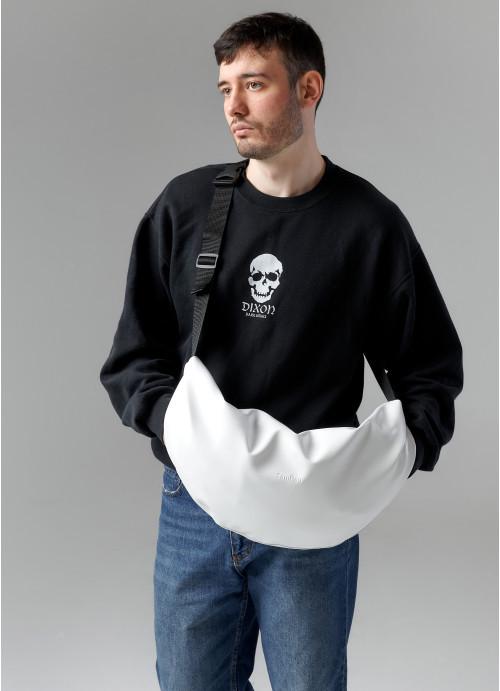 Мужская сумка хобо Sambag Белый (720058428) - фото 3 Мужская сумка хобо Sambag Белый (720058428) - фото 3