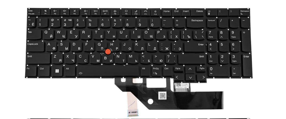 Клавиатура для ноутбука Lenovo ThinkPad E16 Gen 1 Black (183345)