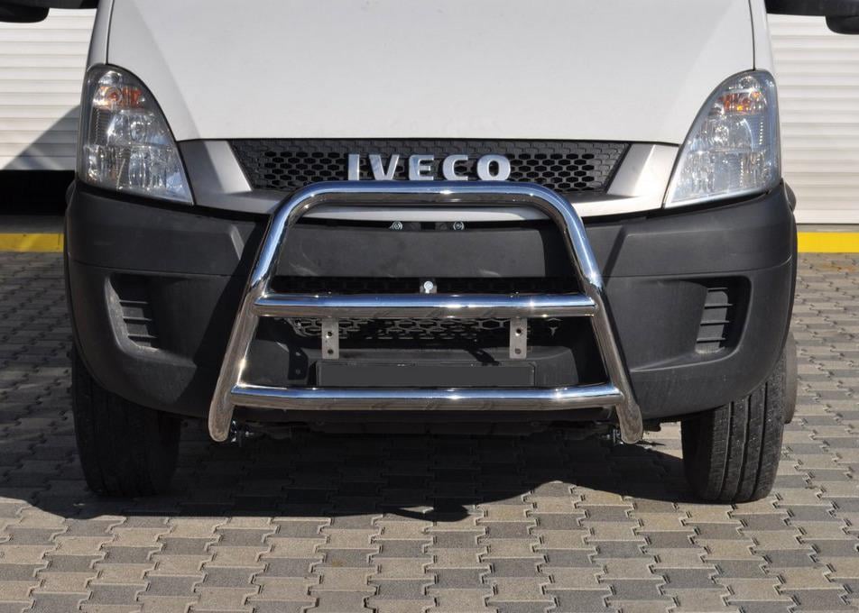 Кенгурятник WT018 CAN для Iveco Daily 2006-2014 гг. нержавеющая сталь Хром