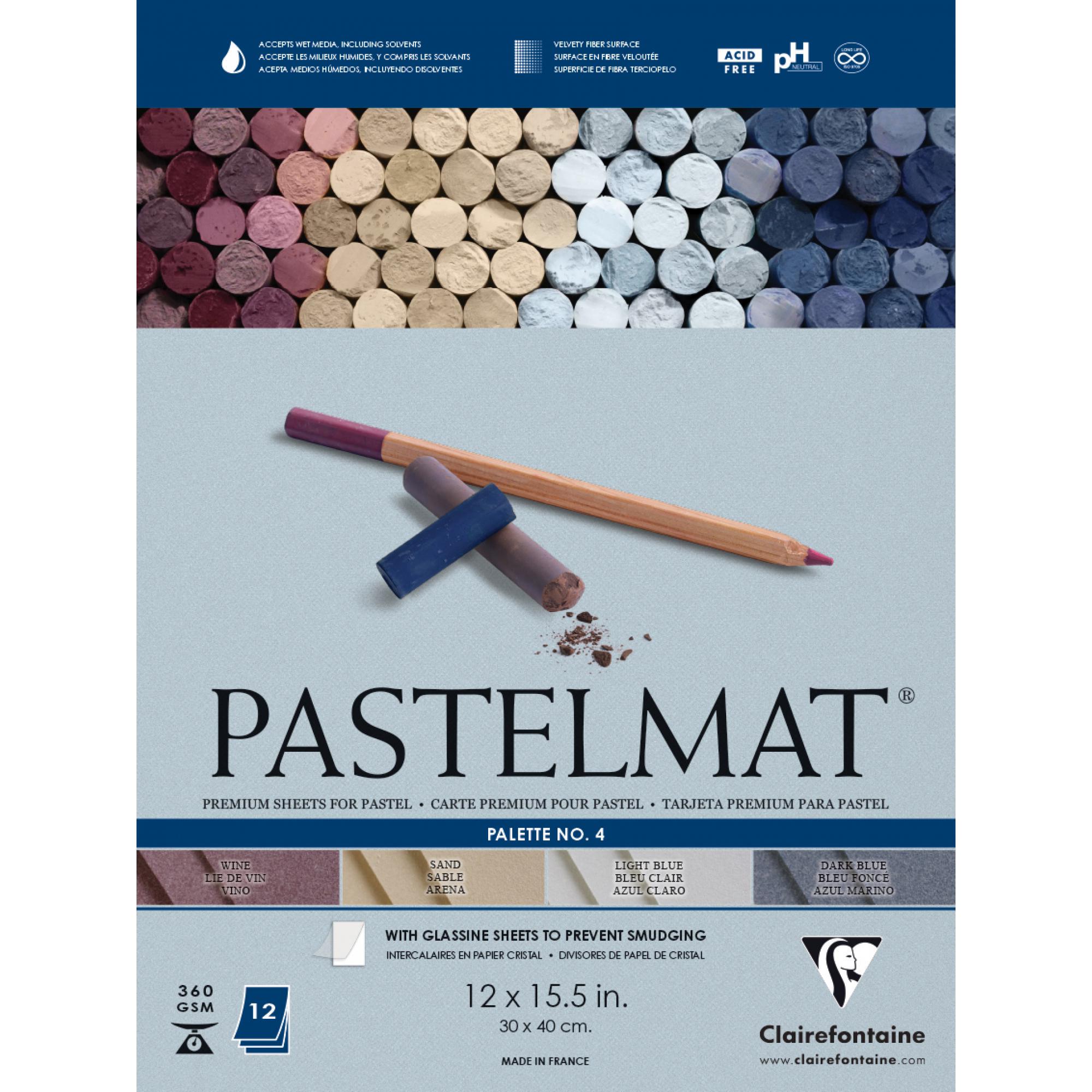 Папір для пастелі Clairefontaine Pastelmat №4 30х40 см 12 аркушів (96112C) Папір для пастелі Clairefontaine Pastelmat №4 30х40 см 12 аркушів (96112C)