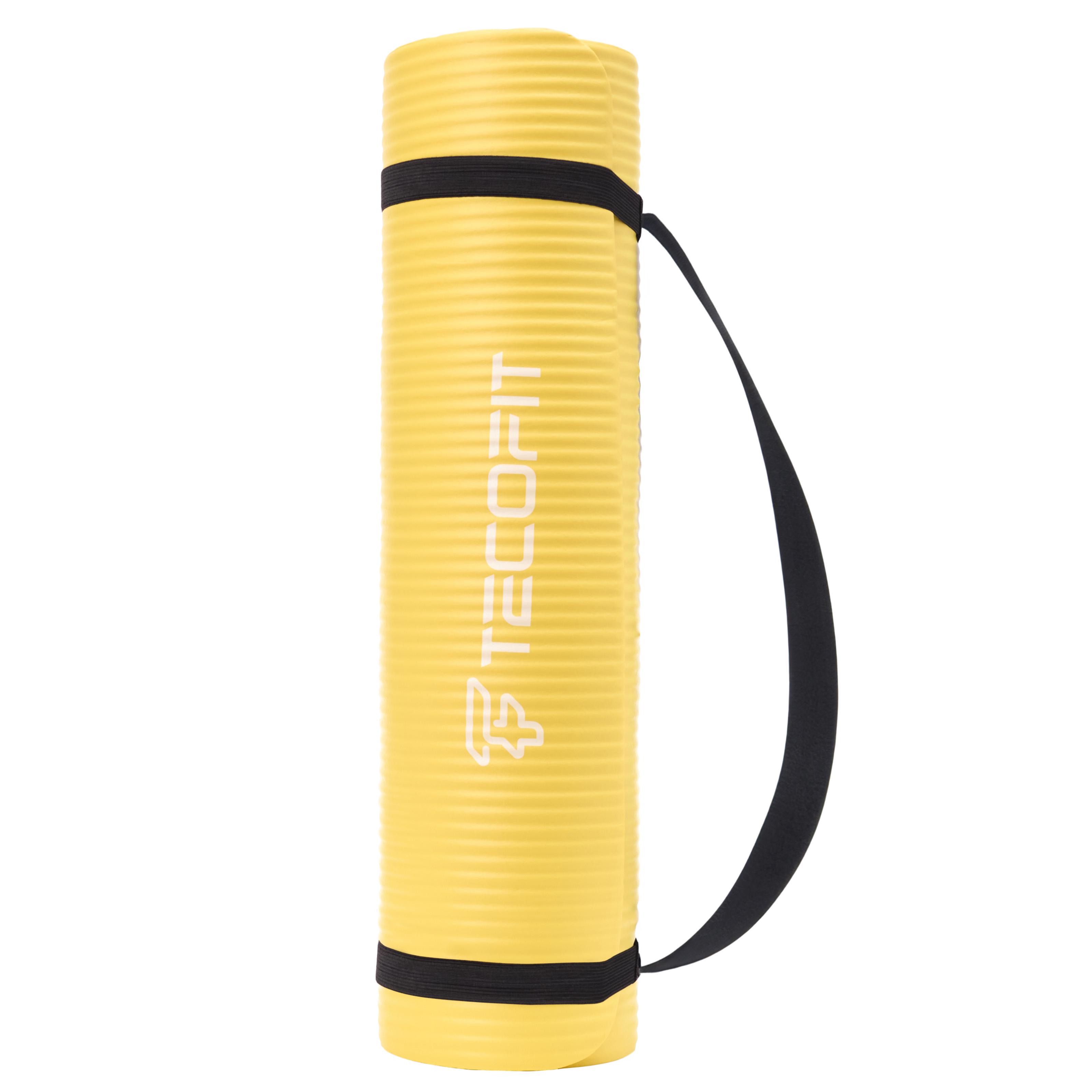 Килимок для йоги та фітнесу TECOFIT NBR з чохлом Жовтий (TOP20106462/4) - фото 2