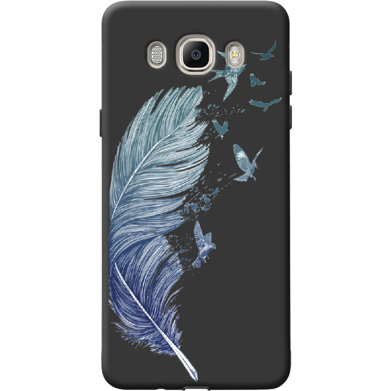 Чехол BoxFace Samsung J510 Galaxy J5 2016 Feather Черный силикон (25137-cc38-41569)