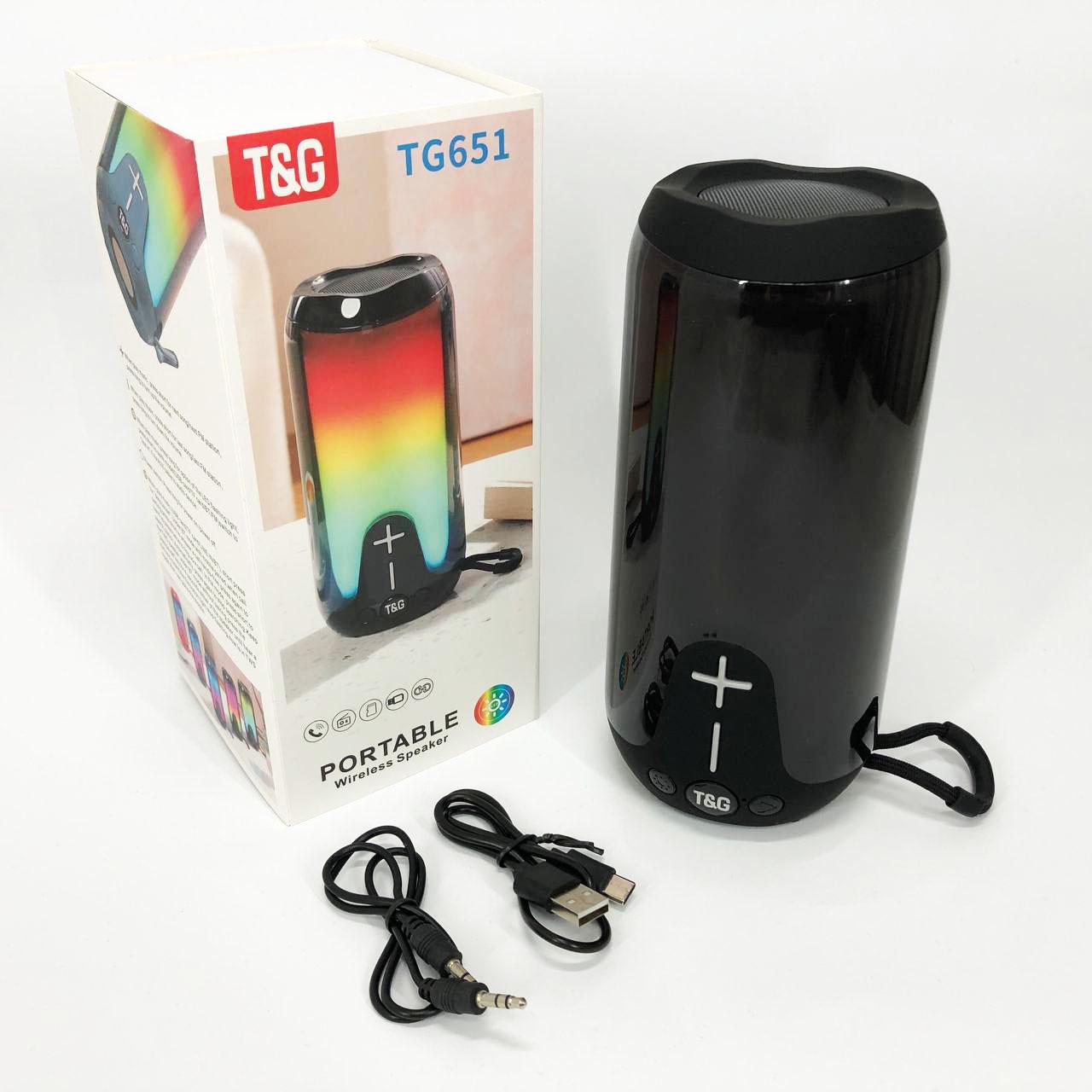 Колонка RGB аккумуляторная колонка для музыки Черный (TG651) - фото 4 Колонка RGB аккумуляторная колонка для музыки Черный (TG651) - фото 4
