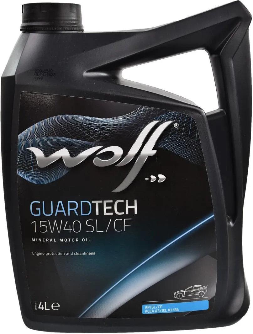 Моторна олива WOLF GuardTech A3/B3/B4 SL/CF 15W-40 4 л (8300219)