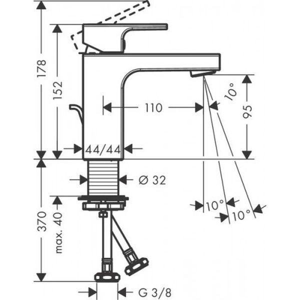 Набір змішувачів Hansgrohe EcoSmart для ванни Vernis Shape MB 100 71561670/71450670/26423670 матовий Чорний (20230003) - фото 2