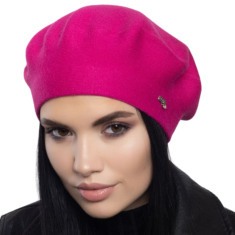 Берет женский Leks Клеопатра двойной шерстяной Малиновый (129037)