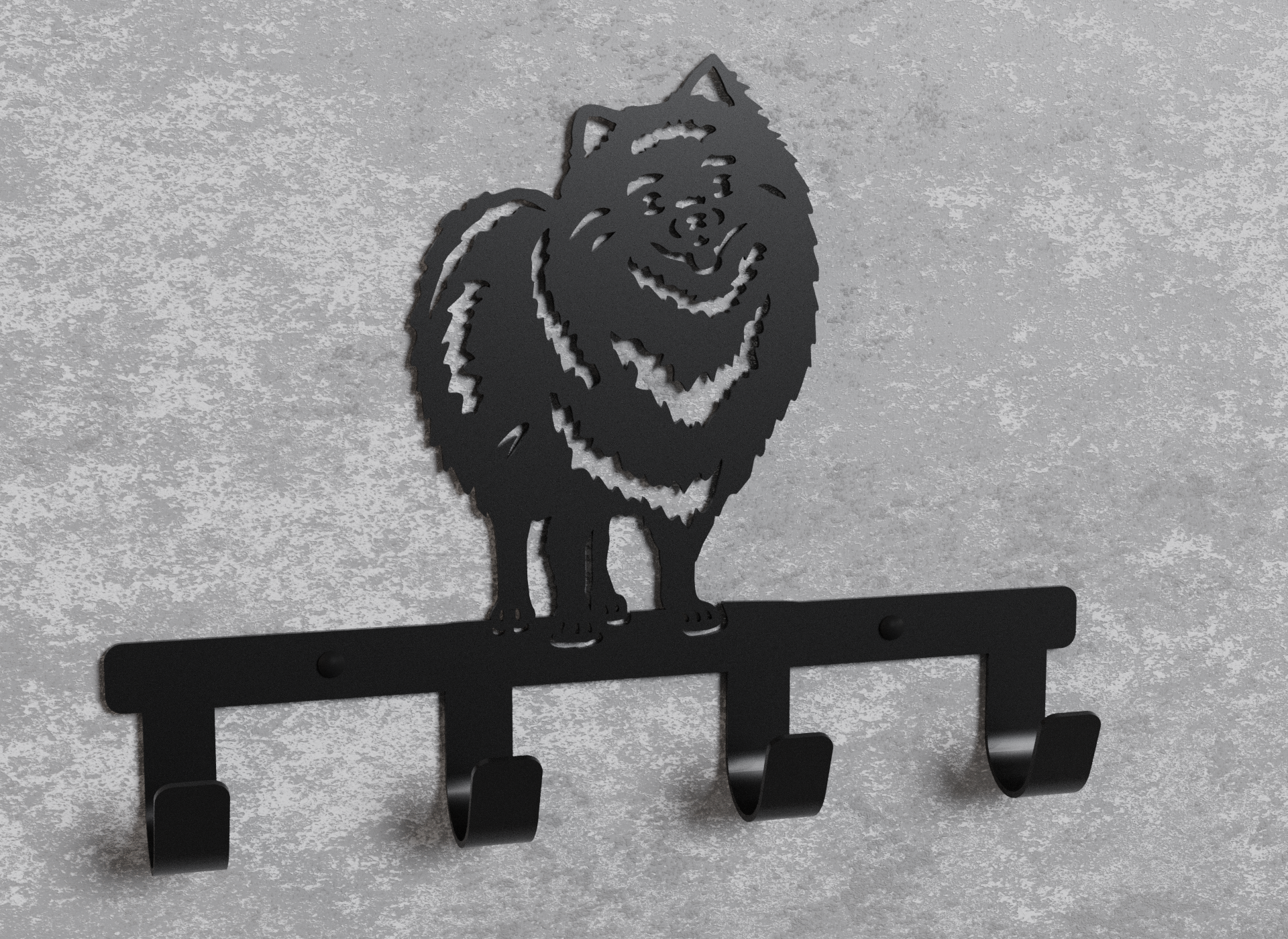 Вішалка настінна Loft-Craft Шпіц з металу Чорний (AM-013-bk) - фото 2 Вішалка настінна Loft-Craft Шпіц з металу Чорний (AM-013-bk) - фото 2