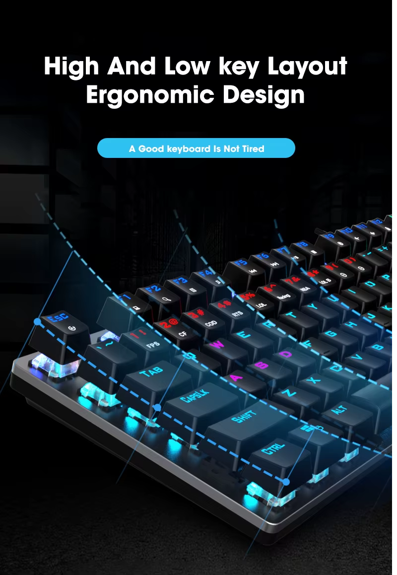 Клавиатура механическая AOC GK410 RGB с металлической панелью и 104 клавишами - фото 5 Клавиатура механическая AOC GK410 RGB с металлической панелью и 104 клавишами - фото 5