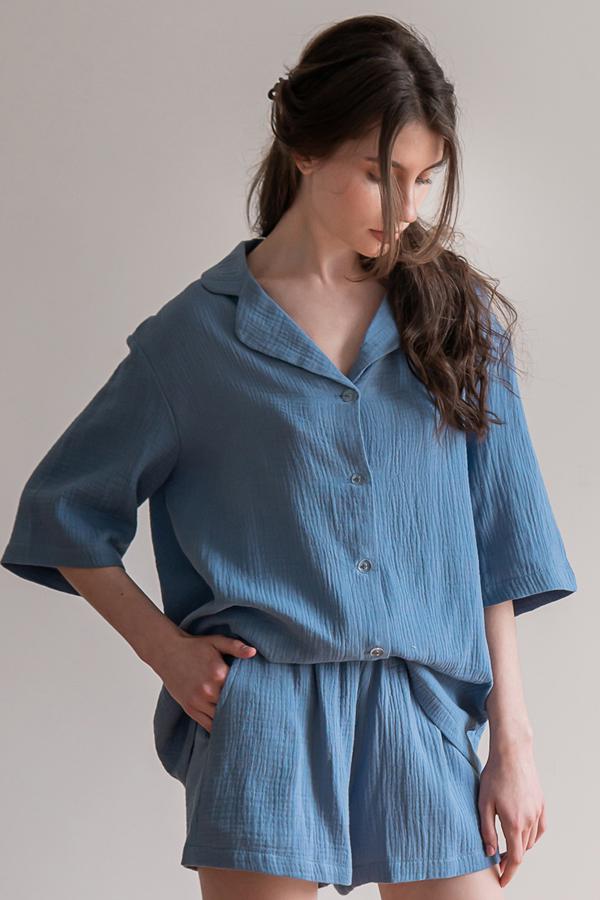 Пижама FORLY с шортами из муслина Butterfly XL/XXL (ML0081-06-58)