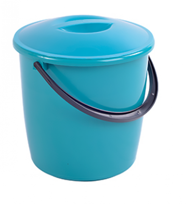 Ведро пищевое с крышкой и меркой Бликпласт 12 л Синий (MBK-85805)