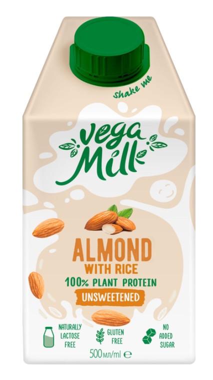 Напиток миндальный Vega Milk с рисом 0,5 л тетра-пак (2671435623)