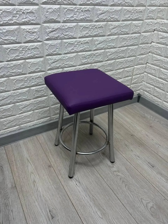 Табурет кухонний Tutty+ в хромі 30х60х45 см Фіолетовий (28374758)