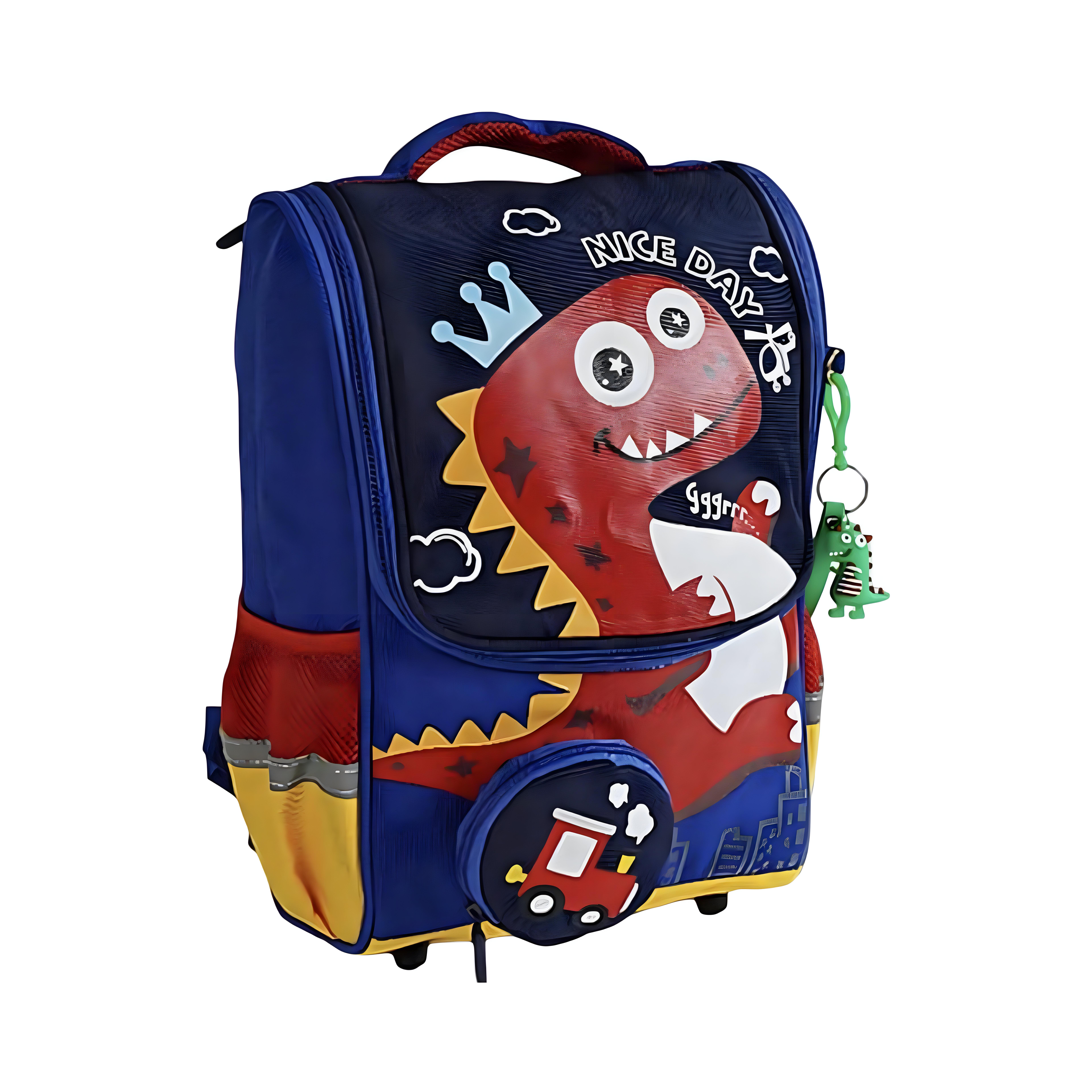 Рюкзак детский для учебы C 60609-1 с эргономичной спинкой/карманами/дизайном динозавра (28456023)