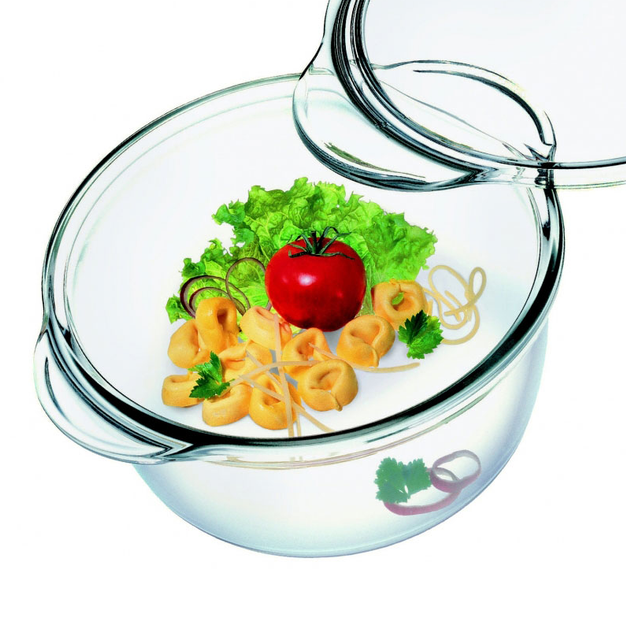 Каструля для запікання кругла Simax висока жароміцне скло 1,5 л (76d00e8b)