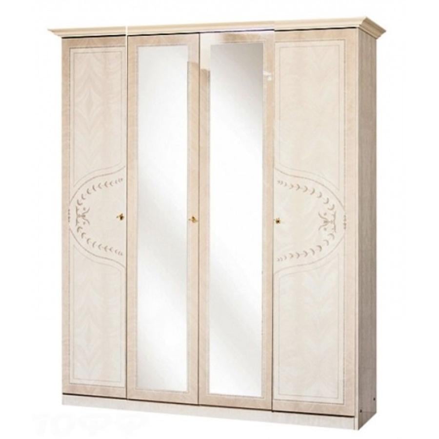 Распашной шкаф Світ Меблів Опера 4Д в спальню 1790x605x2240 из ДСП цвет Роза