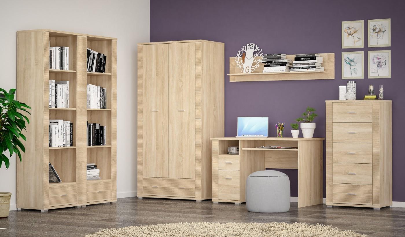 Стенка для гостиной Mebli Service 2 Гресс ДСП Дуб самоа