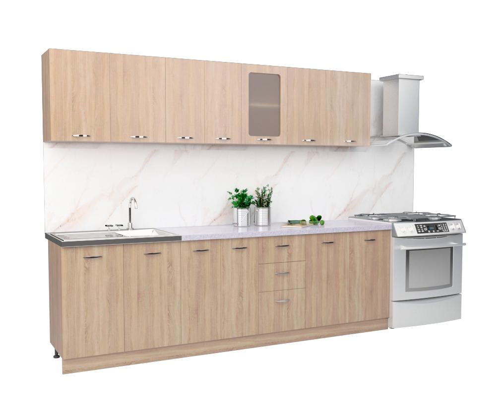 Кухня серии Comfort 2,6 м Дуб сонома (8086576) - фото 2 Кухня серии Comfort 2,6 м Дуб сонома (8086576) - фото 2