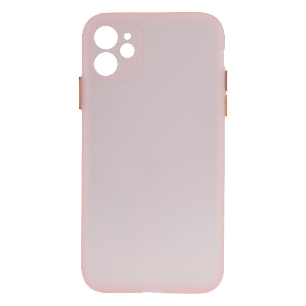 Силіконовий Чохол Ultra-thin Matte TPU with Frame для iPhone 11 Рожевий