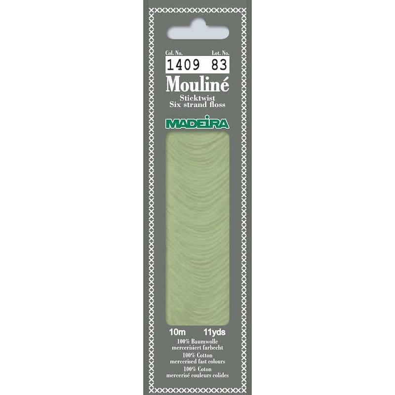 Нитки мулине Madeira 1409 Mouline Желто-зеленый