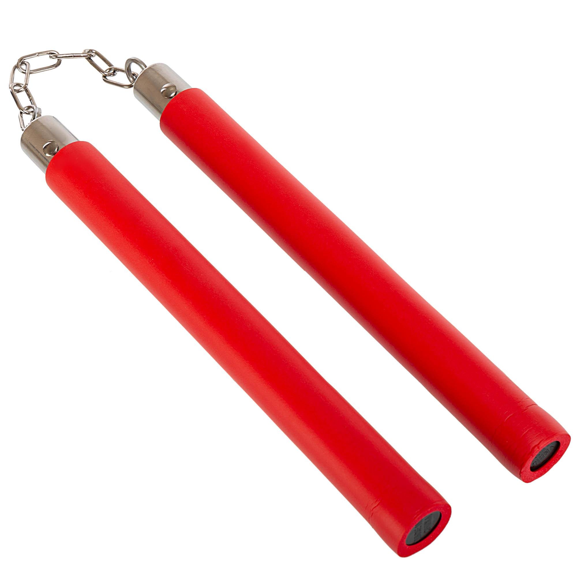 Нунчак тренировочный SP-Sport BO-1152 с цепью 30 см Красный (24551216) Нунчак тренировочный SP-Sport BO-1152 с цепью 30 см Красный (24551216)