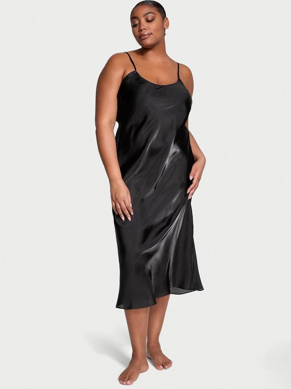 Ночная рубашка Victoria's Secret Organza Midi Slip S Черный (2345919426) Ночная рубашка Victoria's Secret Organza Midi Slip S Черный (2345919426)