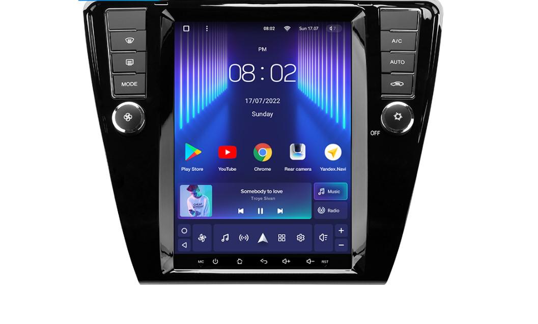 Автомагнитола штатная Teyes TPRO 2 для Skoda Octavia 3 A7 2013-2018 Tesla style Android TPRO2 3/32 Wi-Fi/4G комплектация B