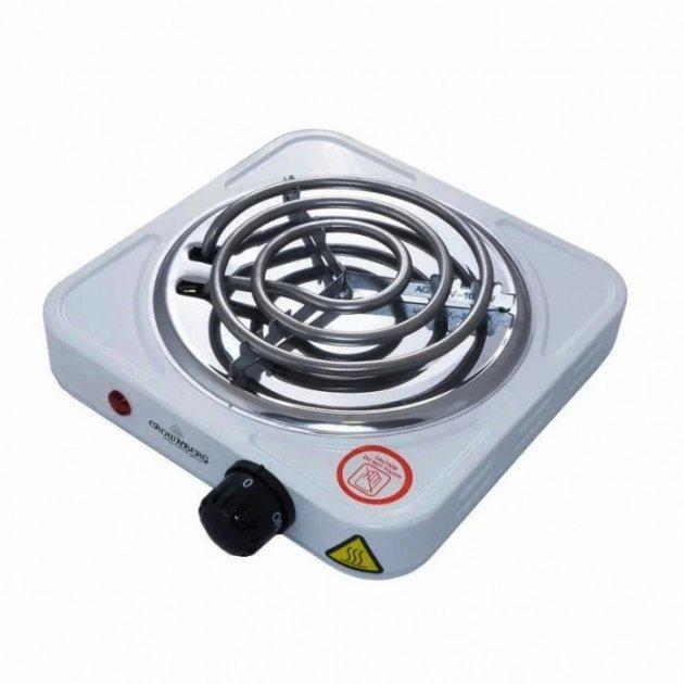 Плита электрическая Crownberg CB 3740 одноконфорочная спиральная из нержавеющей стали 1000 Вт