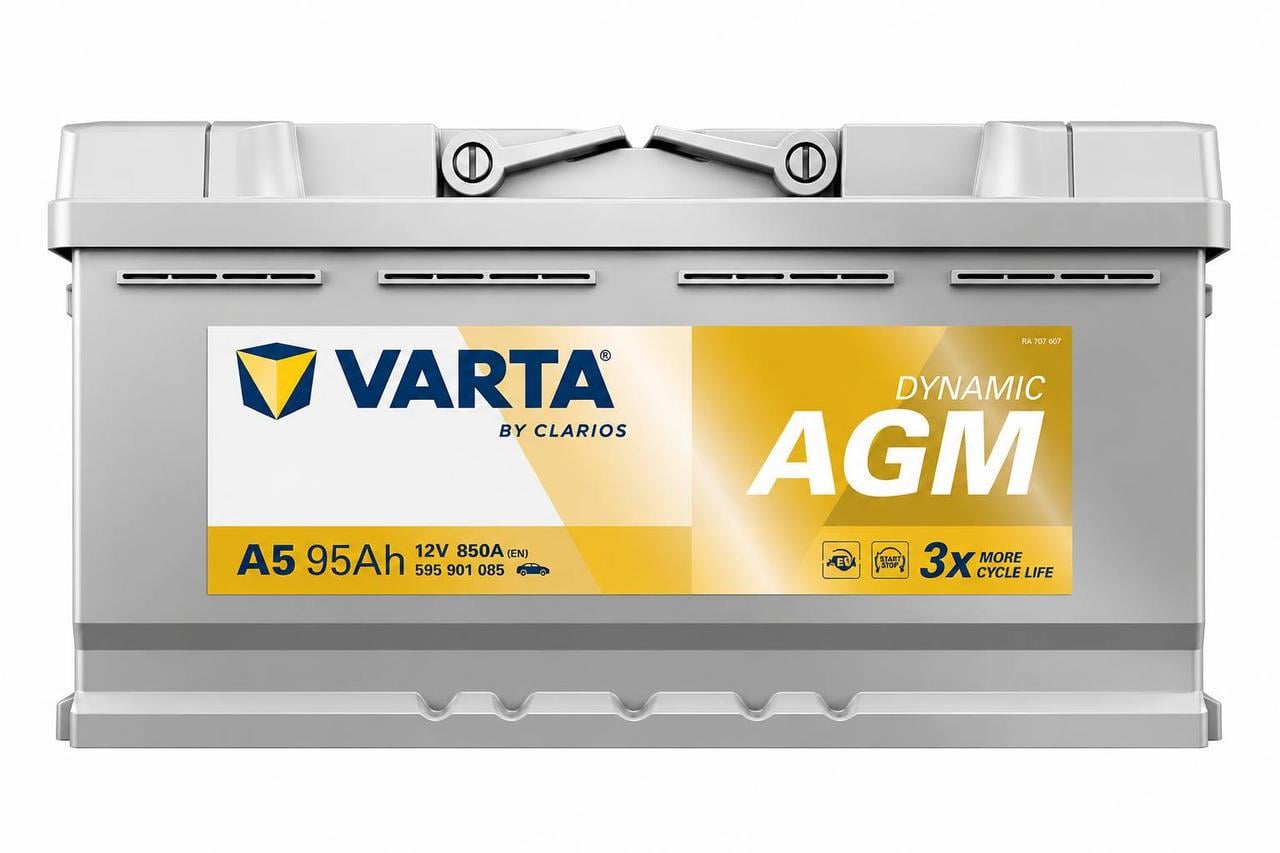 Акумулятор автомобільний Varta AGM A5 95 Ah 850A R+ 12V (3144383658)