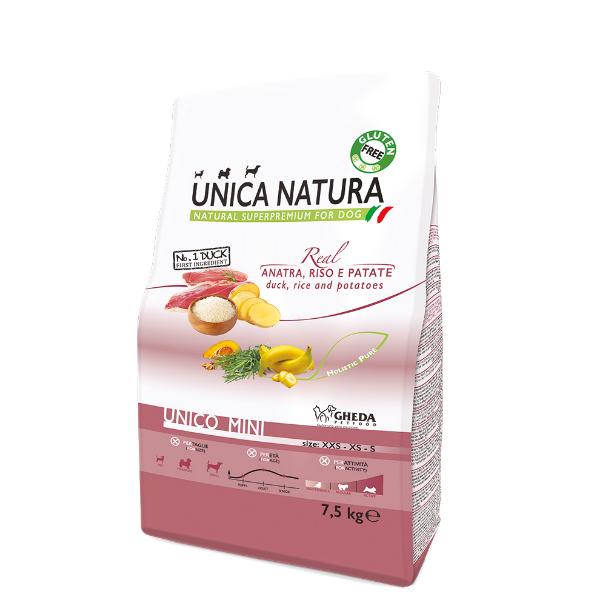 Корм для собак Unica Natura Unico Mini Утка/Рис и Картофель 7,5 кг (15394038)