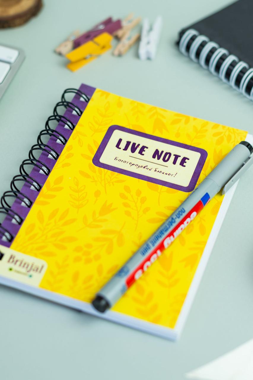 Блокнот зростаючий з чорним маркером