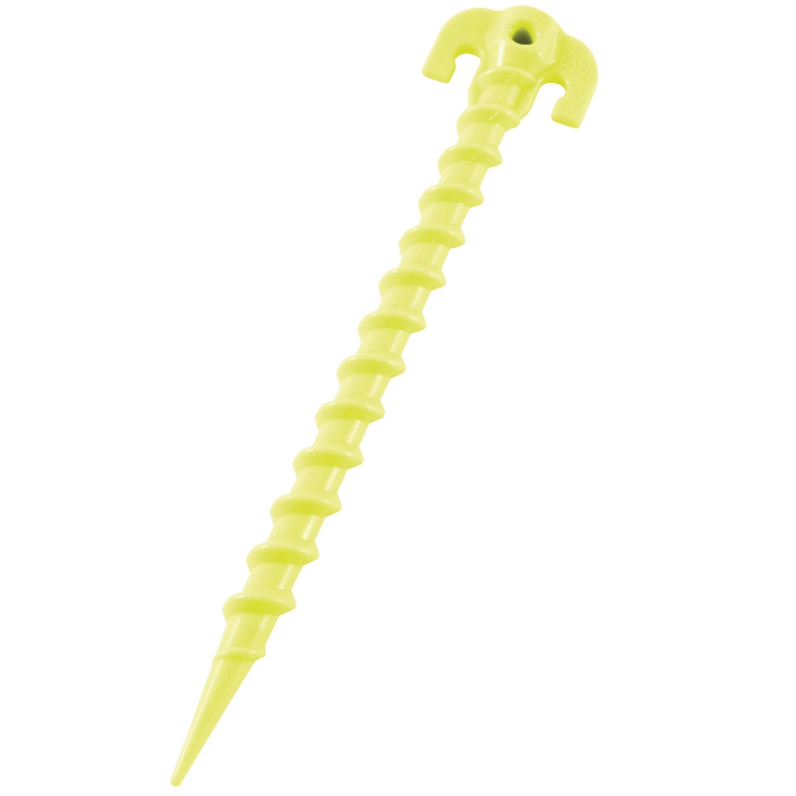 Колышки Outwell Screw Plastic Peg 25 см 6 шт. Luminous Green (650512)