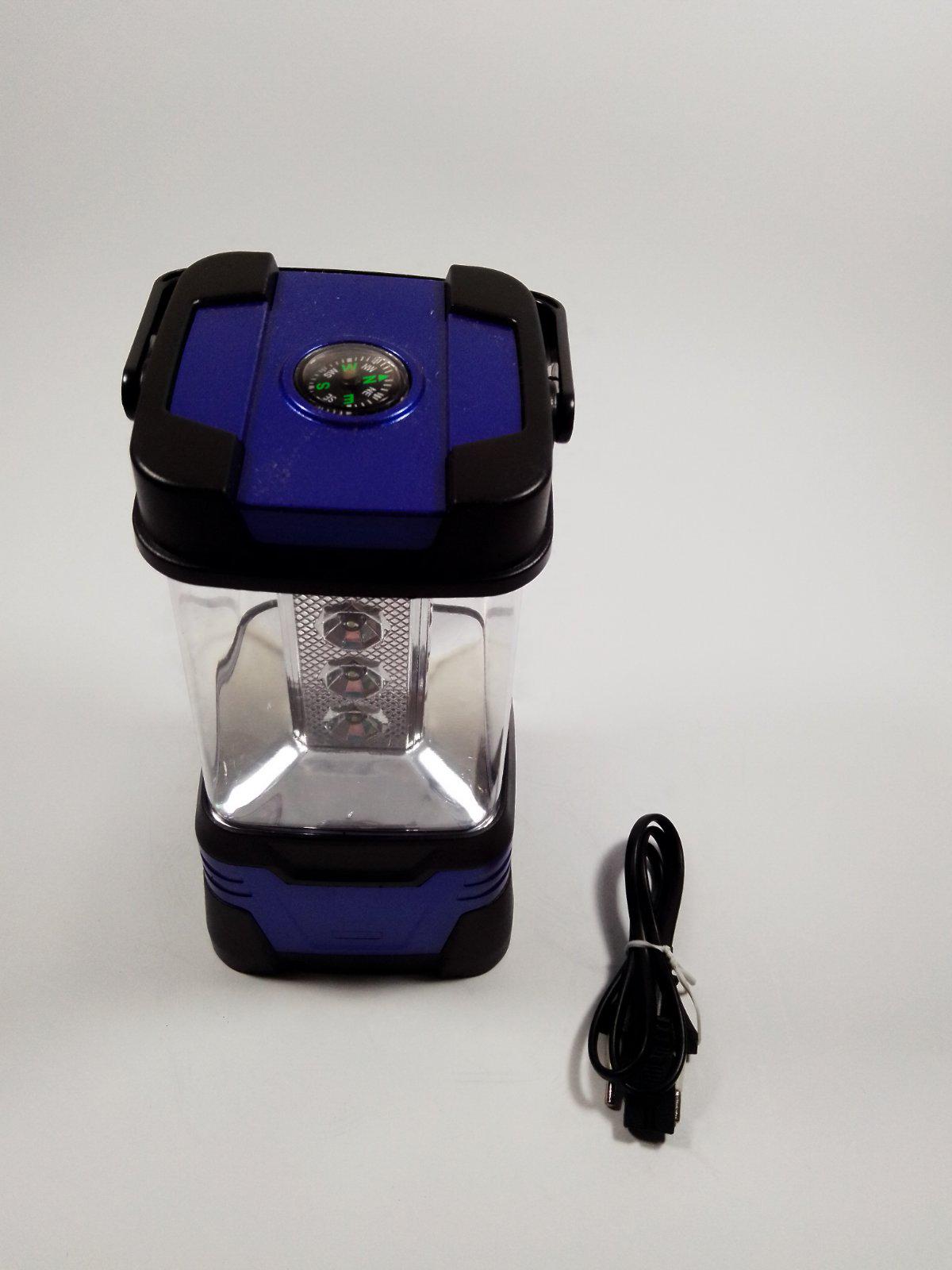 Фонарь кемпинговый zj-5066 с компасом Синий