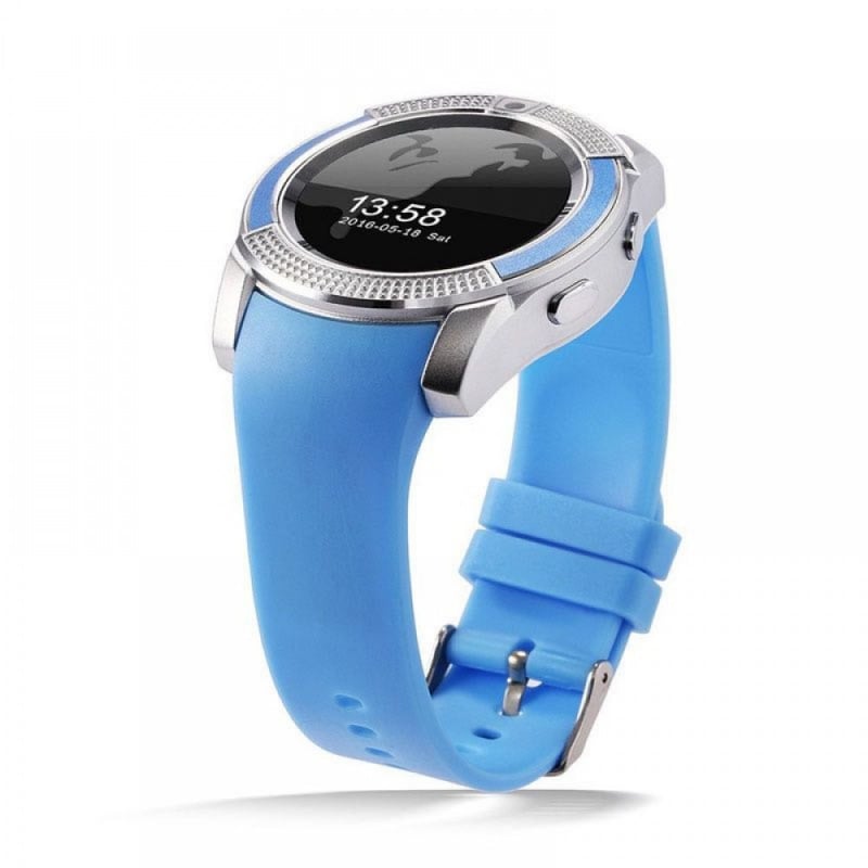 Смарт-годинник Smart Watch V8 Bluetooth з слотом під sim-карту 350 mAh Blue (tf4619) - фото 8