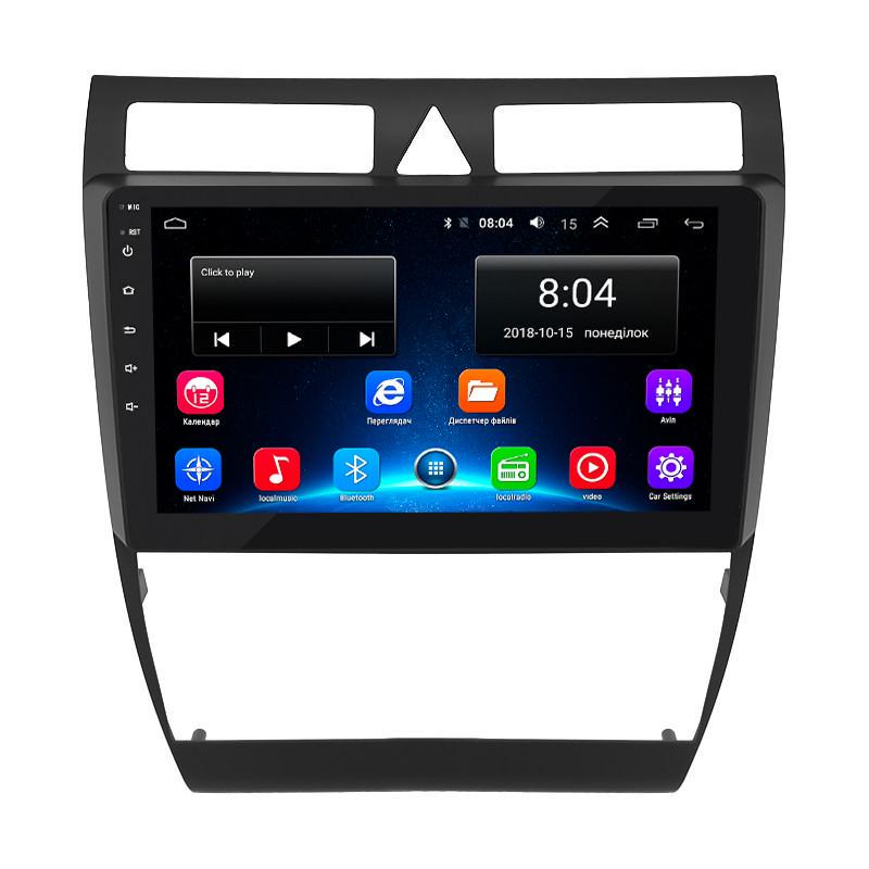 Автомагнитола штатная Lesko для Audi A6 II C5 рестайлинг 2001-2005 9" 2/32Gb Wi-Fi GPS Base MOB