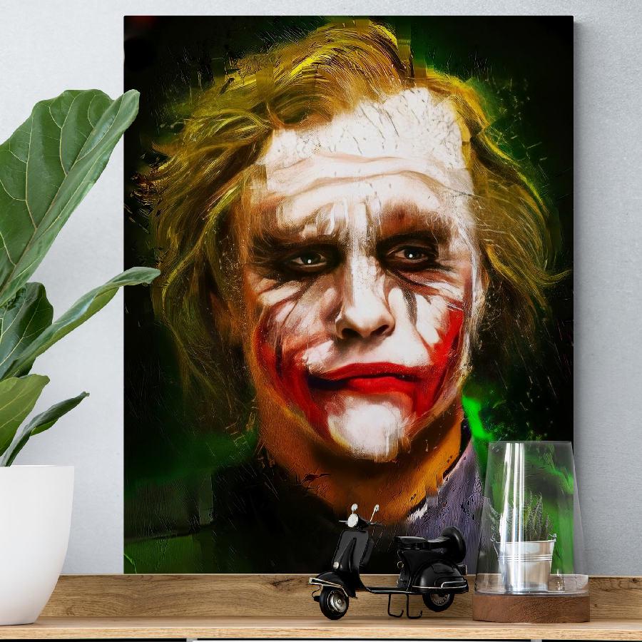Картина HolstPrint портрет Джокера на холсте 50х70 см (RK0124) Картина HolstPrint портрет Джокера на холсте 50х70 см (RK0124)