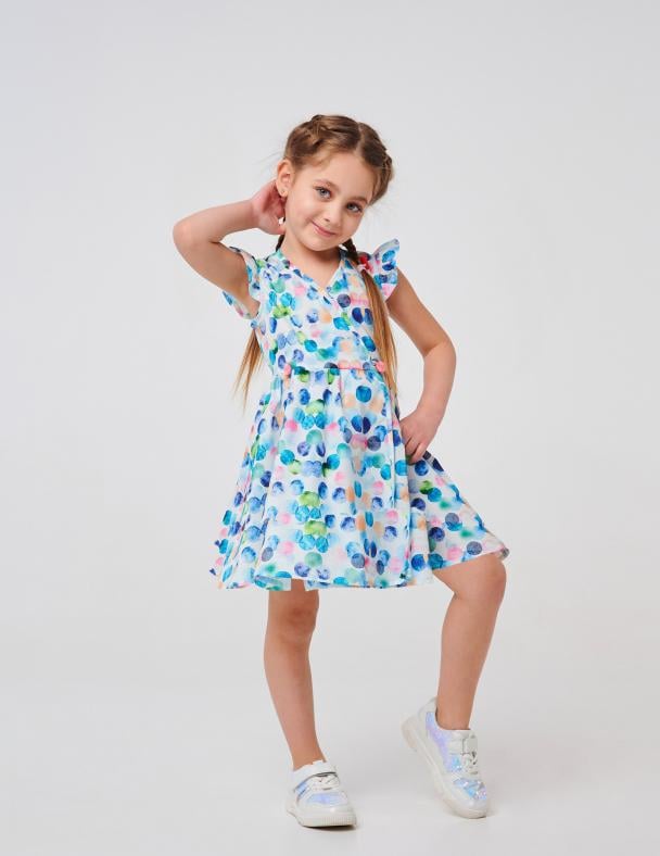 Сукня дитяча для дівчинки Smil бавовна/ситець 110 см Блакитний (110755)