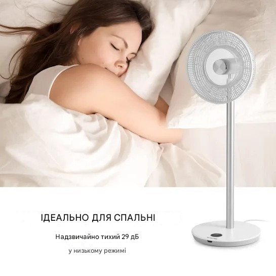 Вентилятор мобільний KLARSTEIN WHISPERWIND з прозорим 9-лопатевим ротором 12'' (10034670) - фото 8 Вентилятор мобільний KLARSTEIN WHISPERWIND з прозорим 9-лопатевим ротором 12'' (10034670) - фото 8