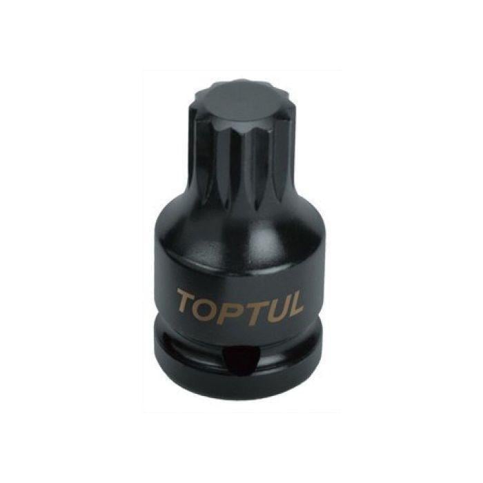 Головка торцева 1/2" Toptul KADB1614S SPLINE ударна М14 L44 мм Головка торцева 1/2" Toptul KADB1614S SPLINE ударна М14 L44 мм